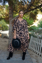 VESTIDO ESTAMPADO CEBRA OVERSIZE