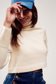 JERSEY CROPPED CUELLO ALTO